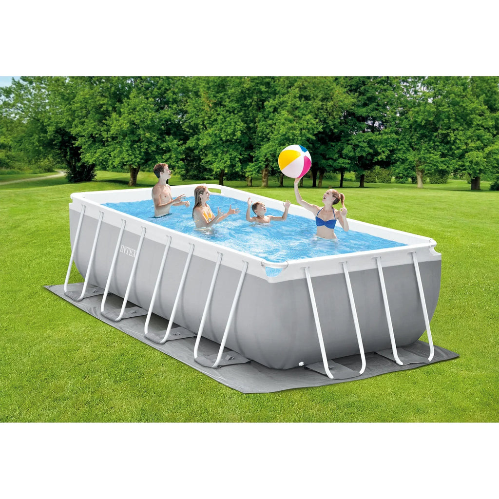 2026 NewIntex 16Ft X 8Ft X 42In Prism Frame Rectangular Pool Set