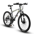 2026 NewClearance! Saver100 24 Inch Mountain Bike Boys Girls, Steel Frame, Shimano 21 Speed Mountain Bicycle with Daul Disc Brakes and Front Suspension MTB