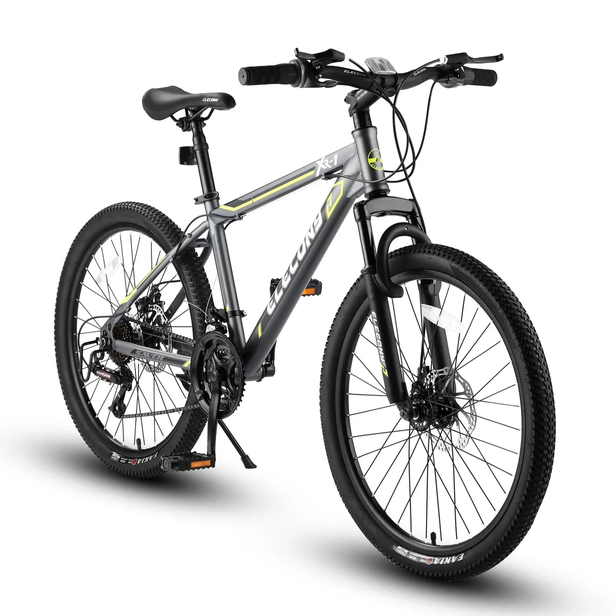 2026 NewClearance! Saver100 24 Inch Mountain Bike Boys Girls, Steel Frame, Shimano 21 Speed Mountain Bicycle with Daul Disc Brakes and Front Suspension MTB