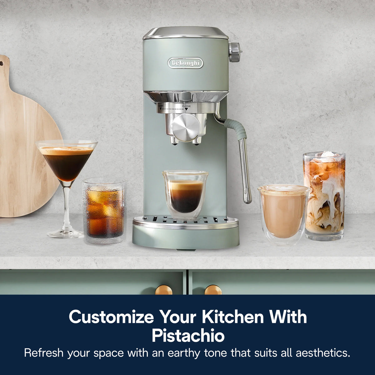 2026 NewDe’Longhi Dedica Duo Espresso Machine, Compact Size with Built in Frother for Latte Art, Brew Espresso, Cold Brew, Lattes & More, Stainless Steel