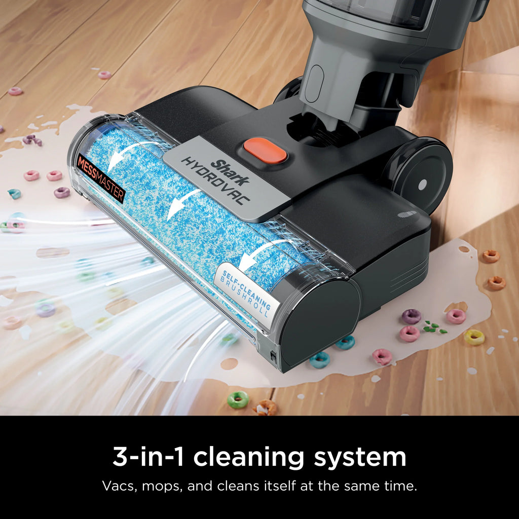 2026 NewShark HydroVac MessMaster Wet Dry Corded Vacuum Cleaner, 3-in-1 Multi-Surface Vacuum Mop & Self-Cleaning System, Lightweight, Powerful Suction, for Hard Floors & Area Rugs, WD160