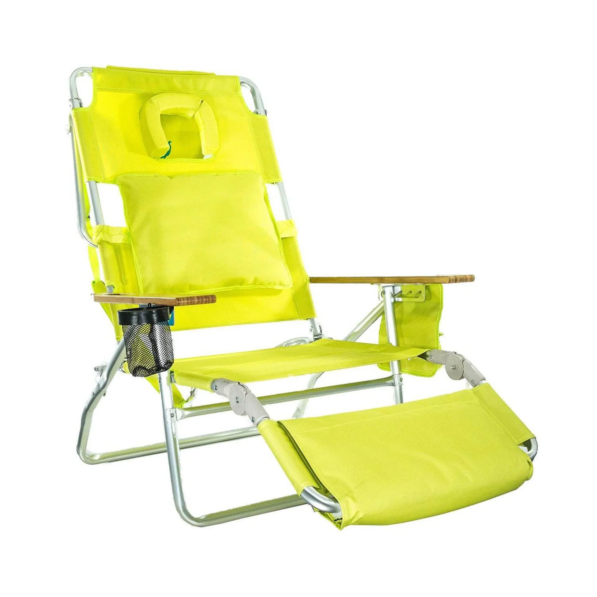 2026 NewOstrich Deluxe 3N1 Lightweight Outdoor Beach Lounge Chair w/Footrest, Pink