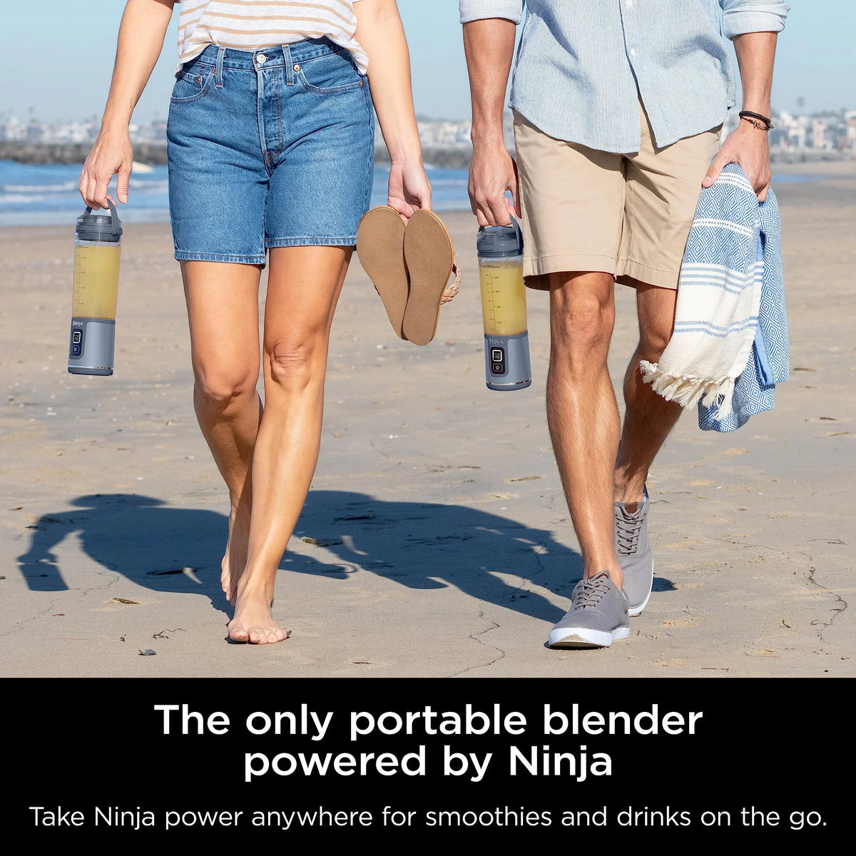 2026 NewNinja Blast Portable Blender, Cordless, 18oz. Vessel, Personal Blender for Shakes & Smoothies, BPA Free, Leakproof Lid & Sip Spout, USB-C Rechargeable, Dishwasher Safe Parts, Metallic Purple,