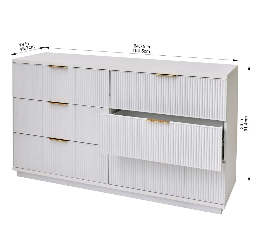 2026 NewBetter Homes and Gardens Lillian 6 Drawer Dresser, White