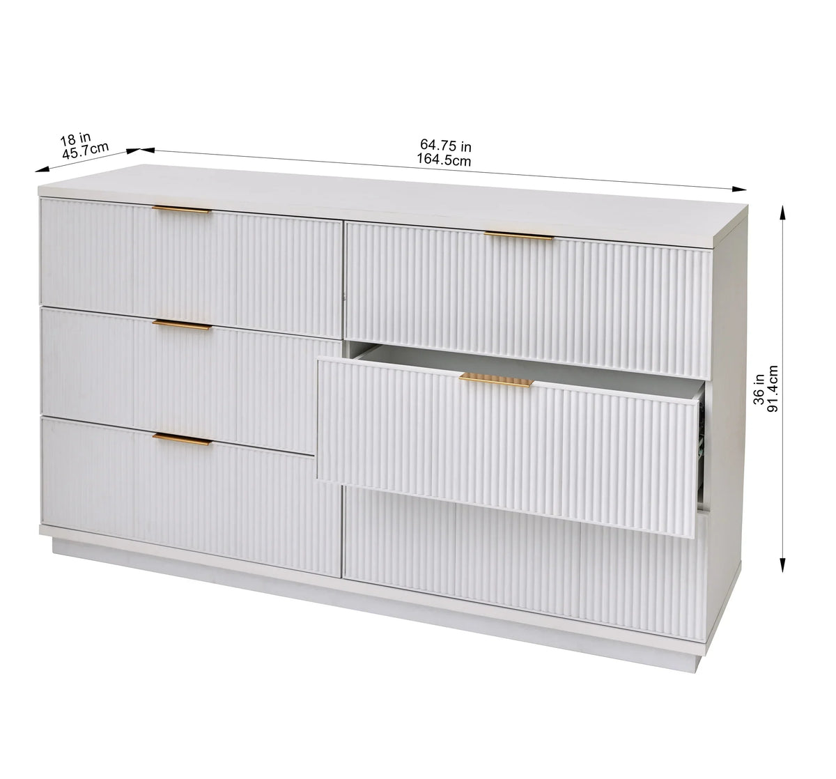 2026 NewBetter Homes and Gardens Lillian 6 Drawer Dresser, White