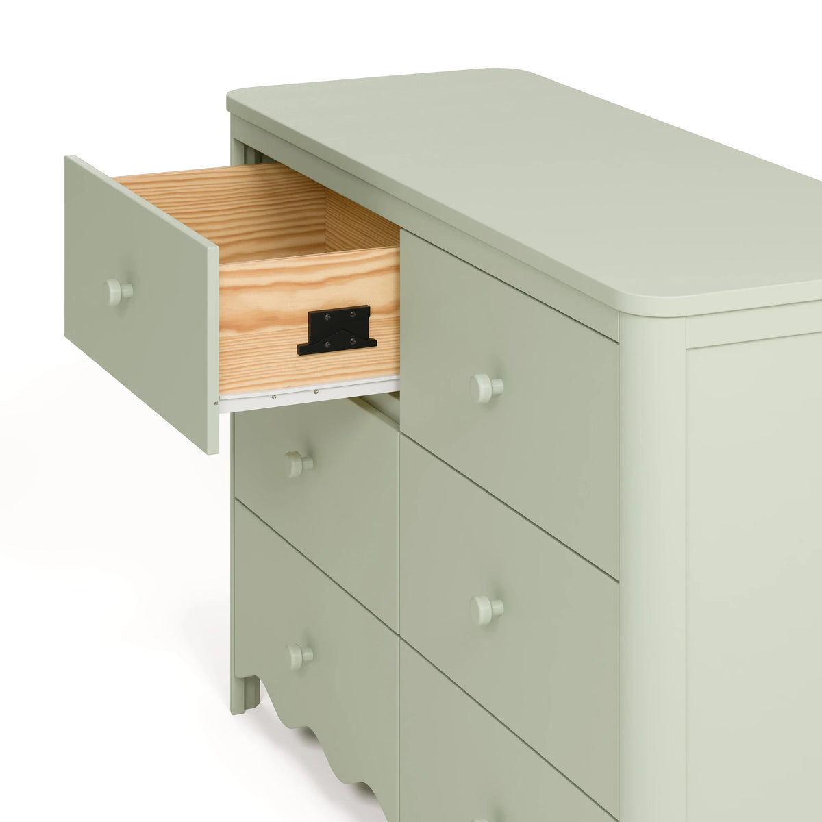 2026 NewStorkcraft Casablanca 6 Drawer Nursery Dresser, Sage