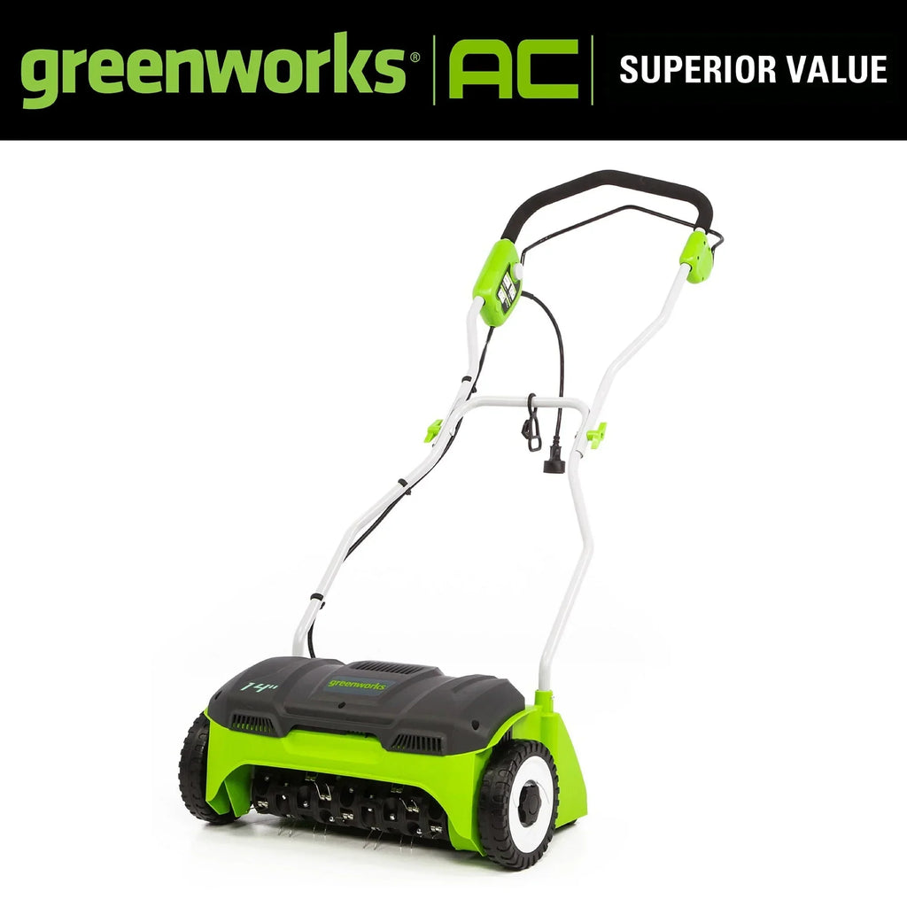 2026 NewGreenworks 14 in. 10 Amp Corded Electric Dethatcher, DT14B00