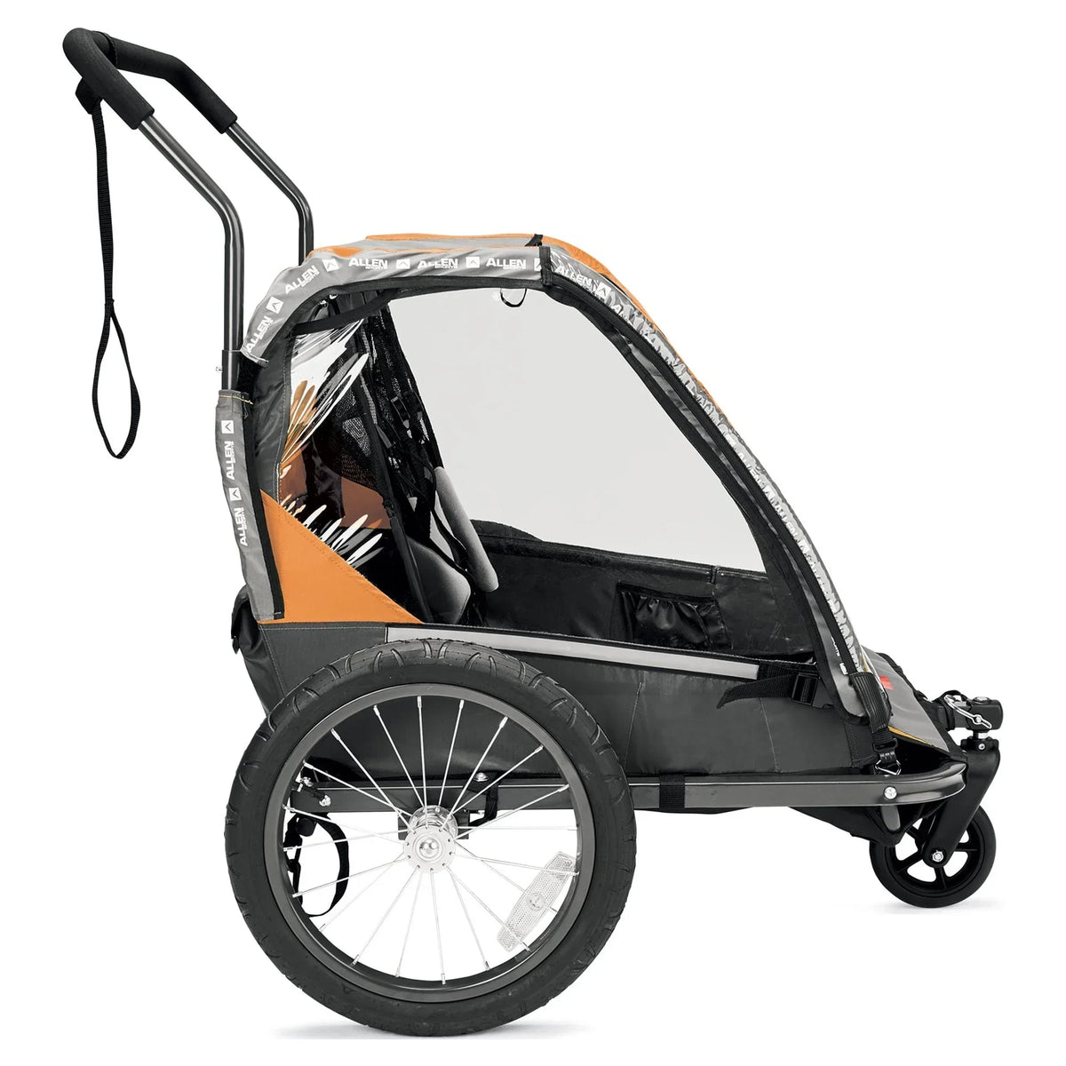 2026 NewAllen Sports Deluxe 2-Child Bicycle Trailer & Stroller, Model AS2, Green