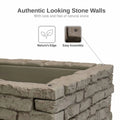 2026 NewRTS Home Accents Rock Lock Raised Garden Bed Straight Rock (Pack of 2)