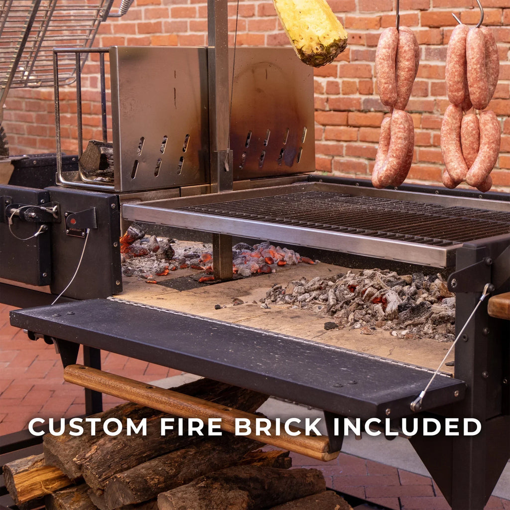 2026 NewBackyard Discovery Argentine Santa Maria XL Wood Fire & Charcoal Steel Grill, Asado Clamp