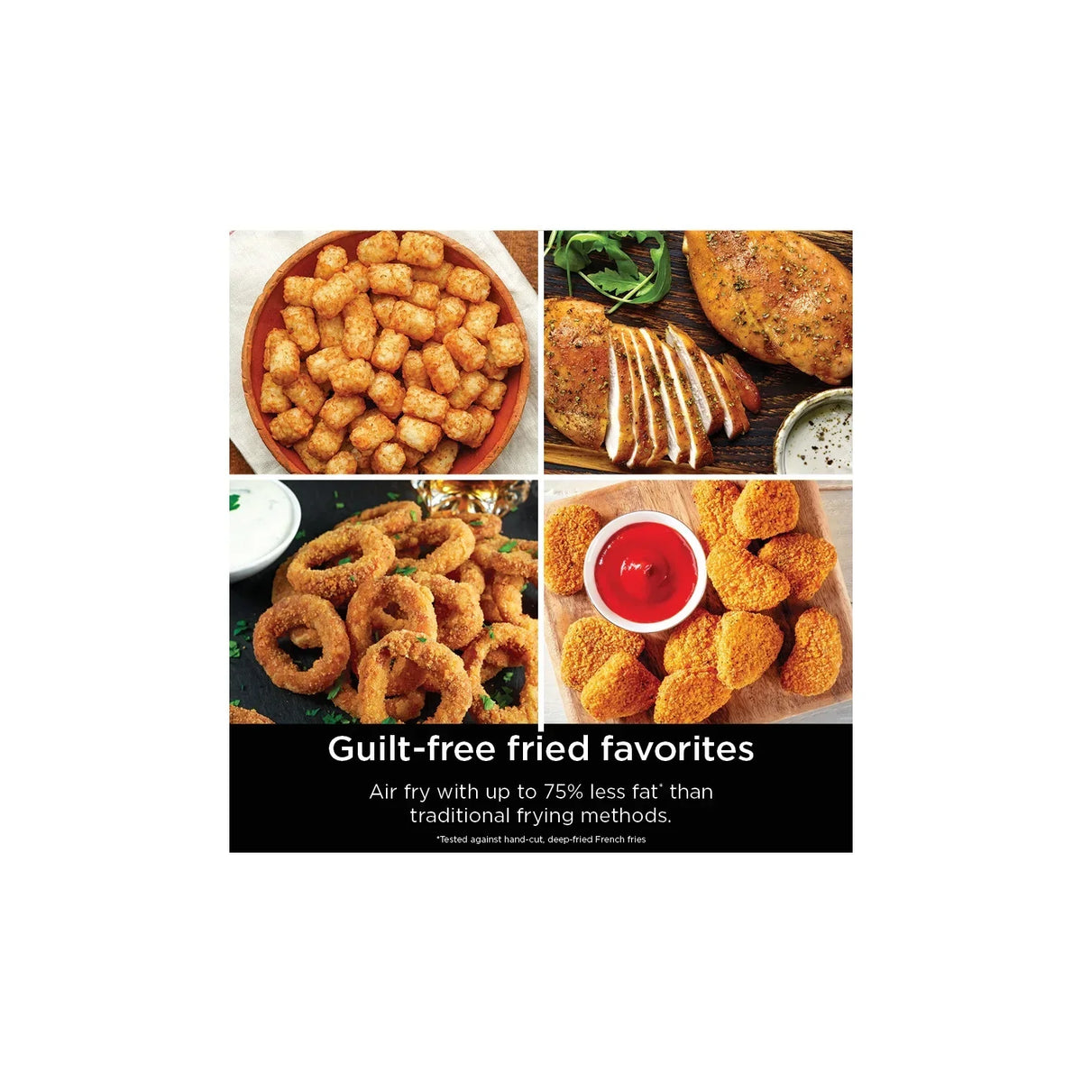 2026 NewNinja DoubleStack XL 2-Basket Air Fryer, DoubleStack Technology Cooks 4 Foods at Once, Space Saving Design, 10 QT, 4-in-1, Smart Finish & Match Cook, SL400