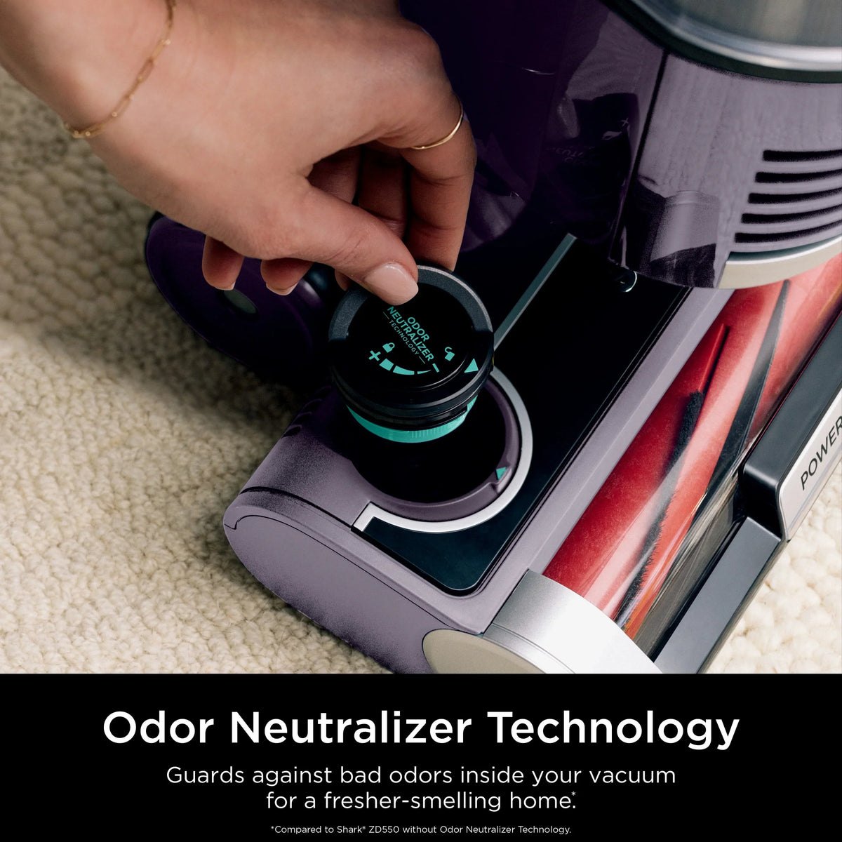 2026 NewShark Upright Vacuum, Lift-Away, Pet Friendly, Bagless, PowerFins HairPro & Odor Neutralizer Technology, Hard Floor and Carpet, Self Cleaning Brushroll, Anti Allergen &Swivel Steering, ZD550, Purple