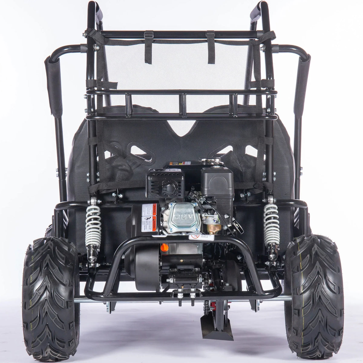 2026 NewMotoTec Mud XL 212cc 2 Seat Go Kart Full Suspension Blue