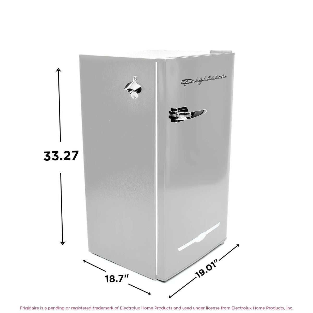 2026 NewFrigidaire EFR376-C-PINK 3.2-Cu.-Ft. 65-Watt Retro Bar Fridge with Side Bottle Opener (Pink)