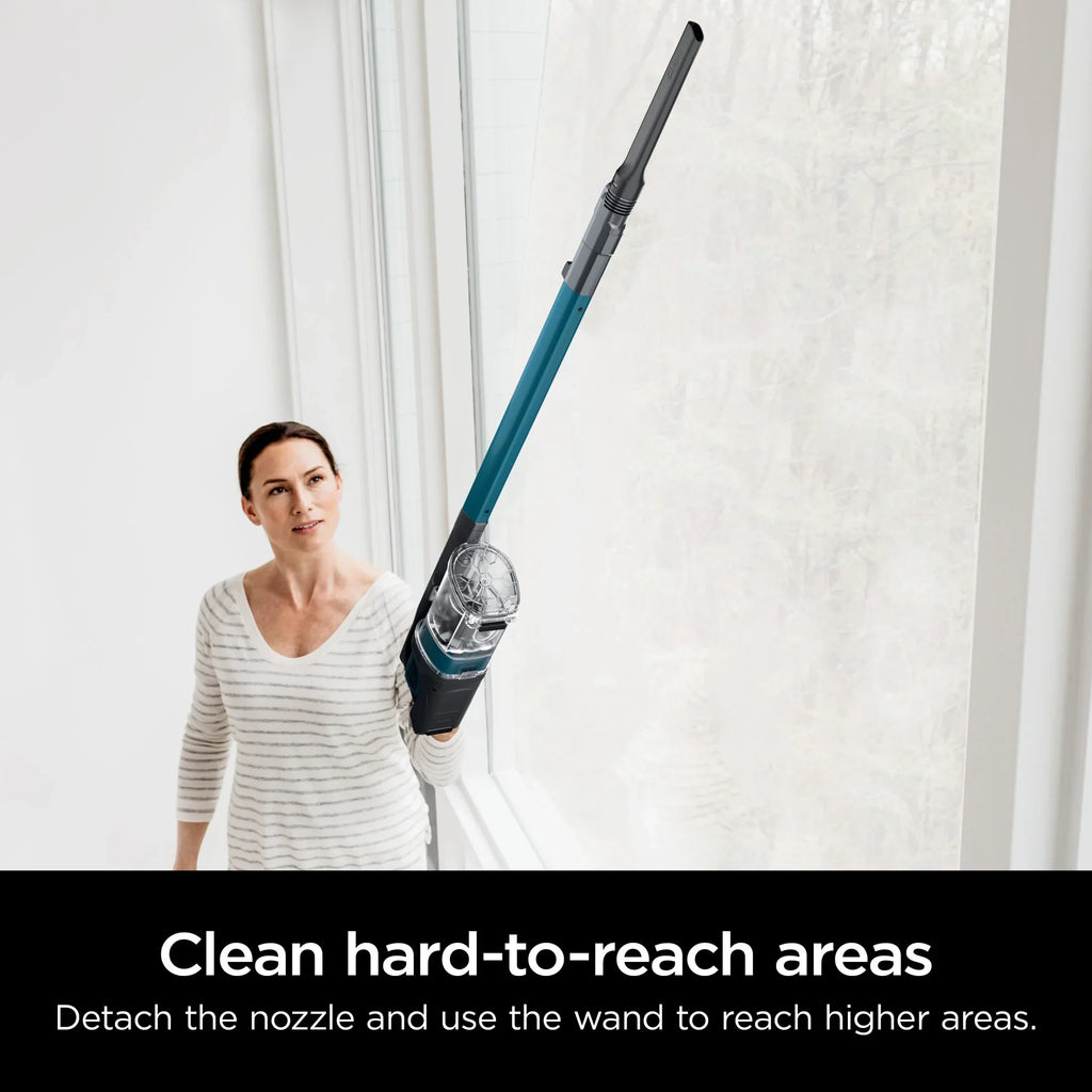 2026 NewShark Pet Pro Bagless Cordless Stick Vacuum, Carpets and Hardfloors, Powerfins Brushroll, No Hair Wrap, Up to 40 Min Runtime, XL Dust Cup, IZ240 Teal