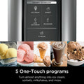2026 NewNinja CREAMi Ice Cream Maker, for Gelato, Mix-ins, Milkshakes, Sorbet, Smoothie Bowls & More, 5 One-Touch Programs, with (2) 16 oz Pint Containers & Lids, Perfect for Kids, White, NC300WH