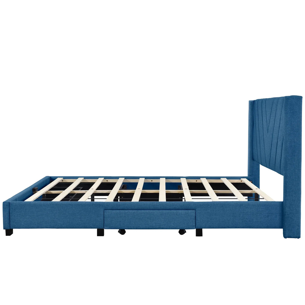 2026 NewSesslife Queen Bed Frame with Storage, New Upgraded Linen Upholstered Platform Bed with 3 Drawers, Queen Size Storage Bed with Headboard and Wooden Slats, No Box Spring Needed, Holds 500lbs, Beige