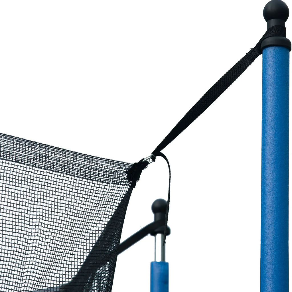 2026 New14FT Outdoor Trampoline with Safety Enclosure, Steel Tube Frame, Ladder & Secure Net - Heavy Duty, Blue
