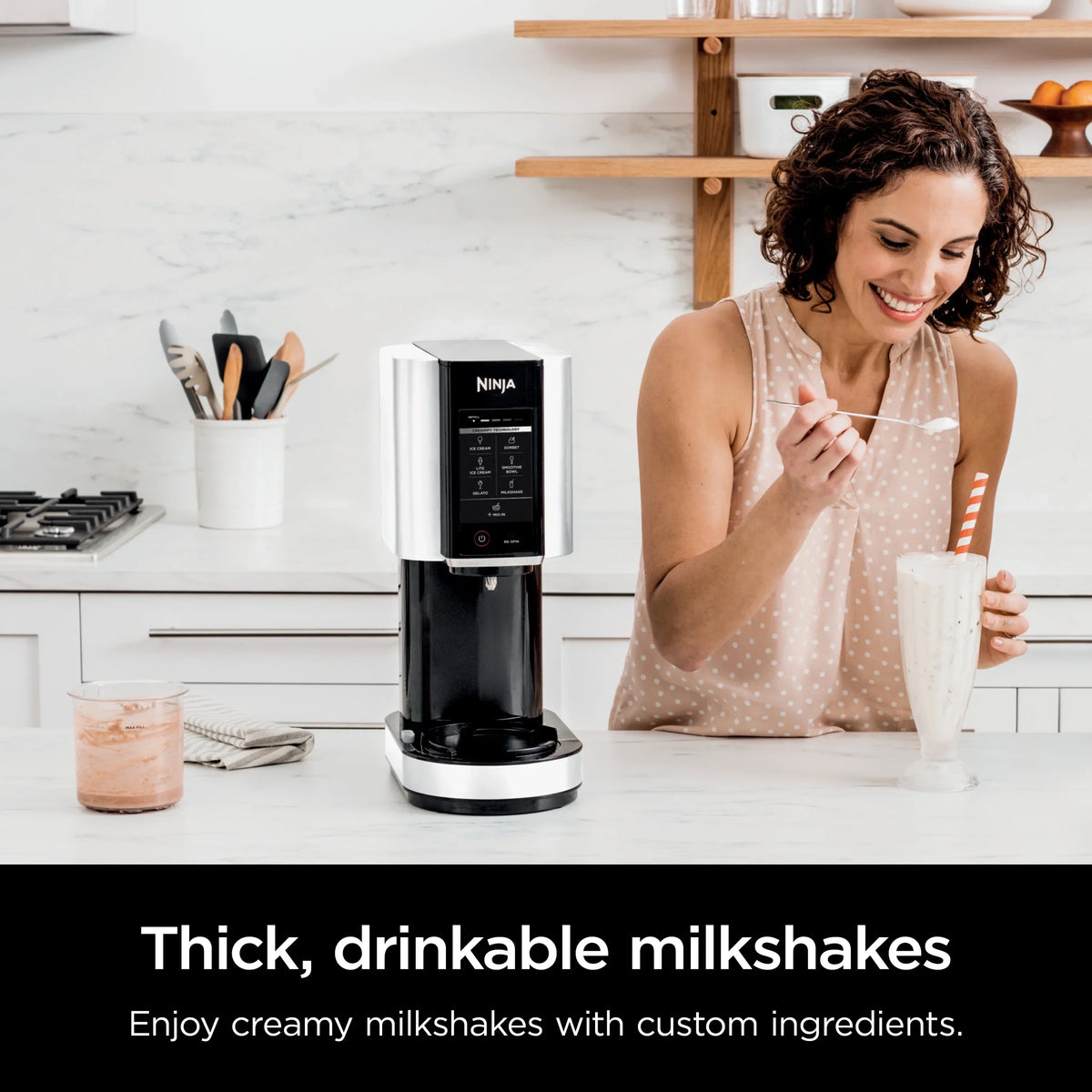 2026 NewNinja. CREAMi., Ice Cream Maker and Frozen Treat Maker with 7 One-Touch Programs, NC300WMWH