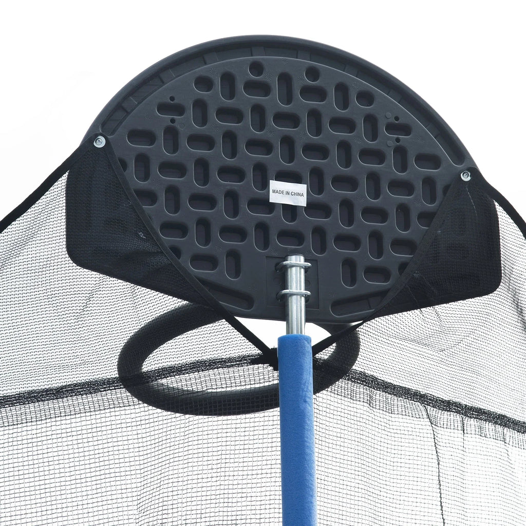 2026 New14FT Outdoor Trampoline with Safety Enclosure, Steel Tube Frame, Ladder & Secure Net - Heavy Duty, Blue