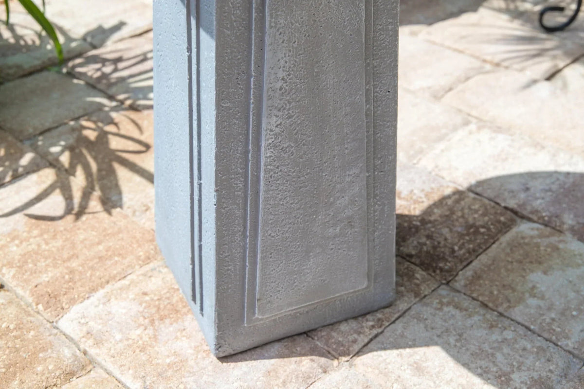 2026 NewPedestal Outdoor Bird Bath with Gray Finish