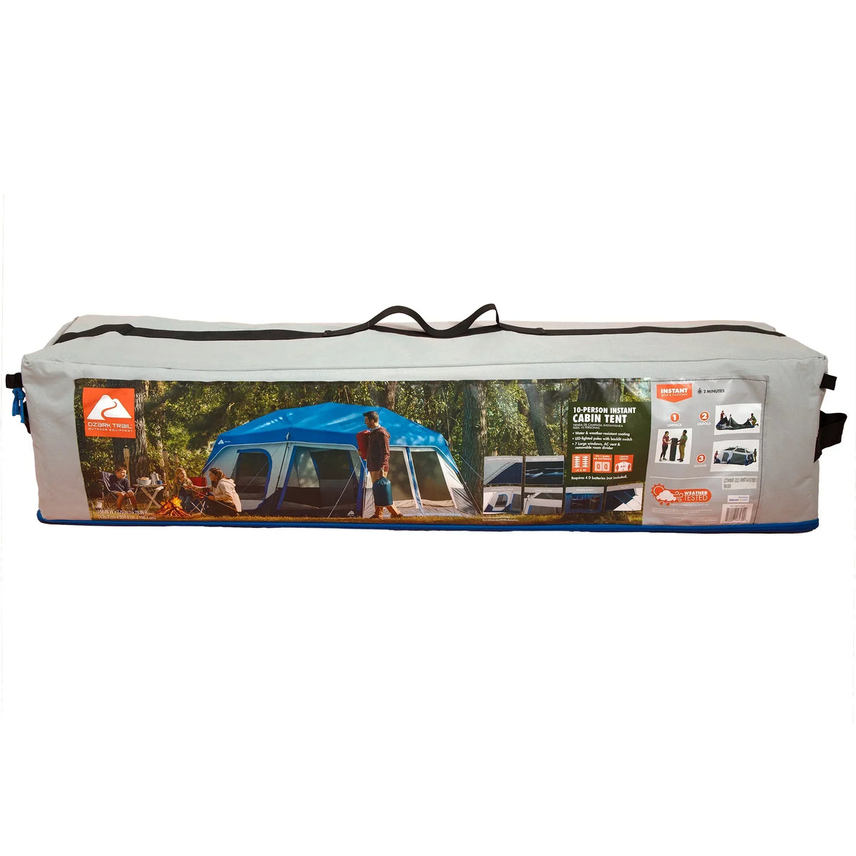 2026 NewOzark Trail 10-Person Cabin Tent with LED Lighted Poles
