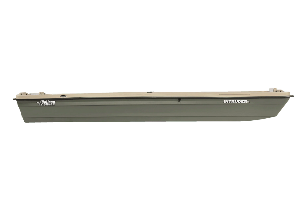 2026 NewPelican - Boat Intruder 12 - Jon Fishing Boat - 12 ft. - Great for Hunting/Fishing, Khaki/Beige