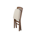 2026 NewMission Fusion Folding Chair (Set of 2)- Blush Fabric and Fruitwood