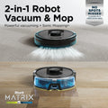 2026 NewShark Matrix Robot Vacuum & Mop, Auto Empty, Carpets and Hard Floors, 30-Day Capacity Base, Precision Home Mapping, Pet-Friendly, Wi-Fi, RV2400WS