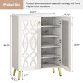 2026 NewTribesigns Large Wooden Freestanding 25-Pair Shoe Rack Closet Storage Cabinet for Entryway, Bedroom
