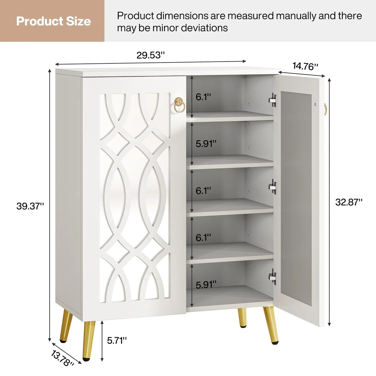 2026 NewTribesigns Large Wooden Freestanding 25-Pair Shoe Rack Closet Storage Cabinet for Entryway, Bedroom