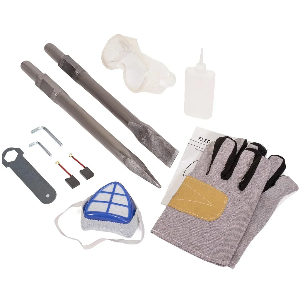 2026 NewXtremepowerUS Demolition Jack Hammer Heavy Duty, 3600W Electric Jackhammer 1900BPM Power Drill Concrete Breaker Bar Point & Chisel Bits Chisel Set