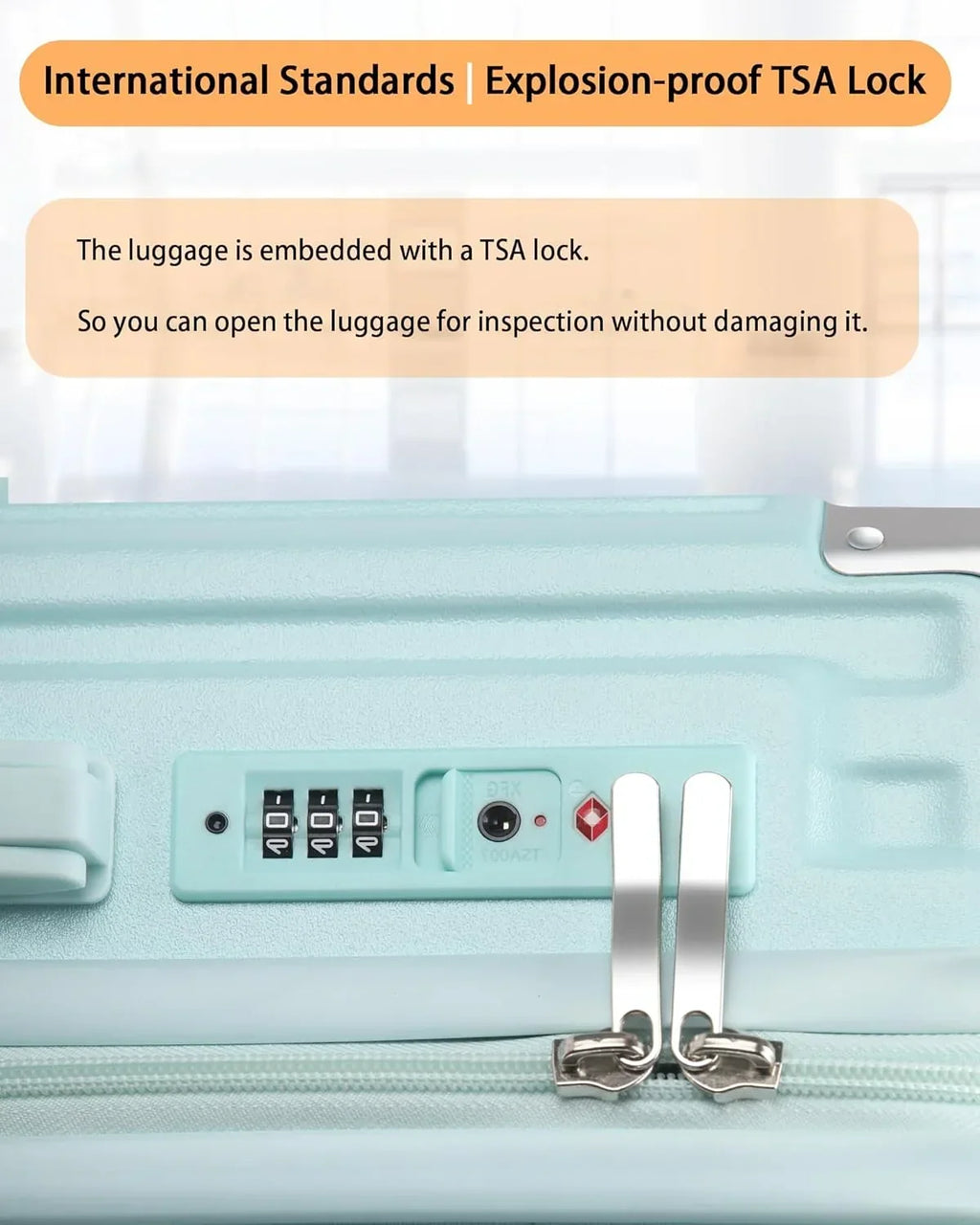 2026 New20 Inch Carry On Luggage With Cup Holder & USB Port, Airline Approved TSA-locked Luggage, Lightweight PC Material Travel Suitcase With 360" Spinner Wheel