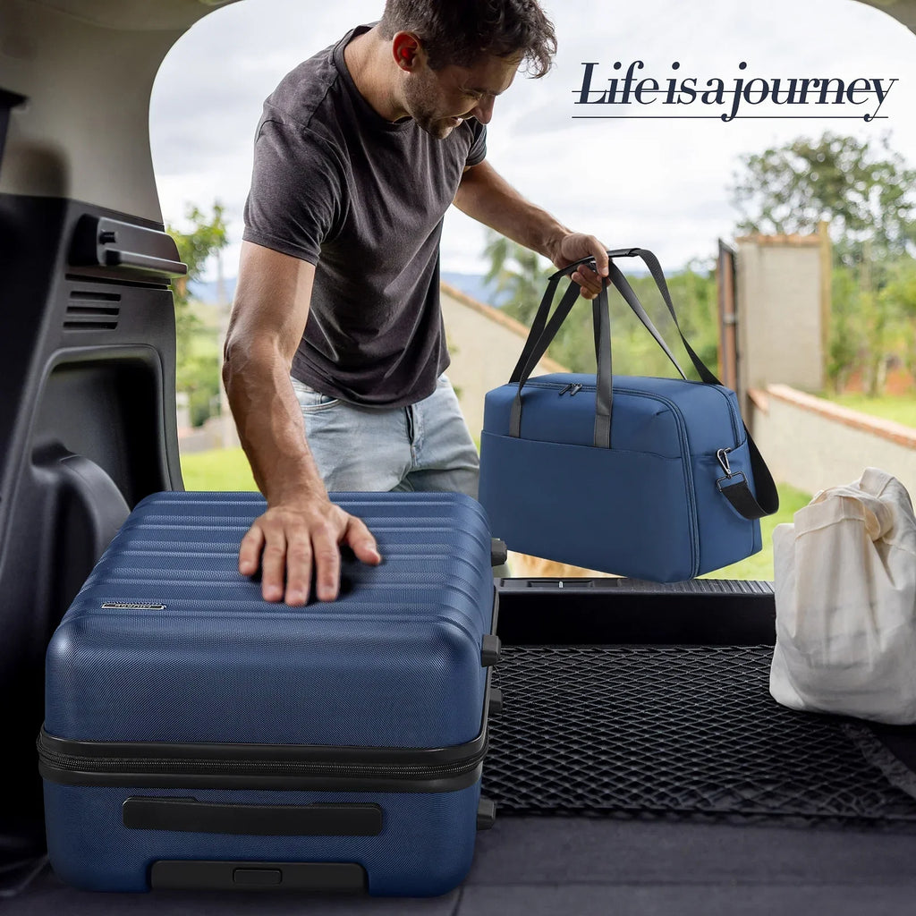 2026 NewMIUSSE Luggage Sets 3 Piece, 20 Inch Carry On Luggage with Wheels, 100% PC Hardshell Suitcase with TSA Lock, Carry On Suitcases Airline Approved With Travel Backpack for Men Women