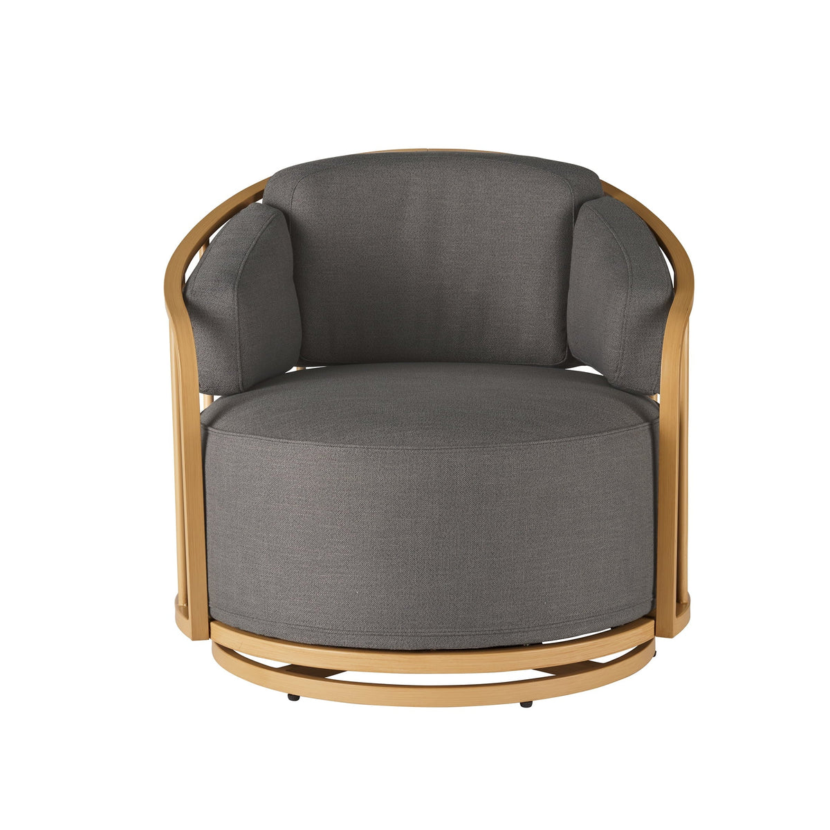 2026 NewBetter Homes & Gardens Lillian Swivel Birdcage Accent Chair, Cream Linen
