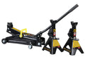 2026 NewBlack Jack 2.25 Ton Trolley Jack with 2.25 Ton Jack Stands in Case Black - T82253W