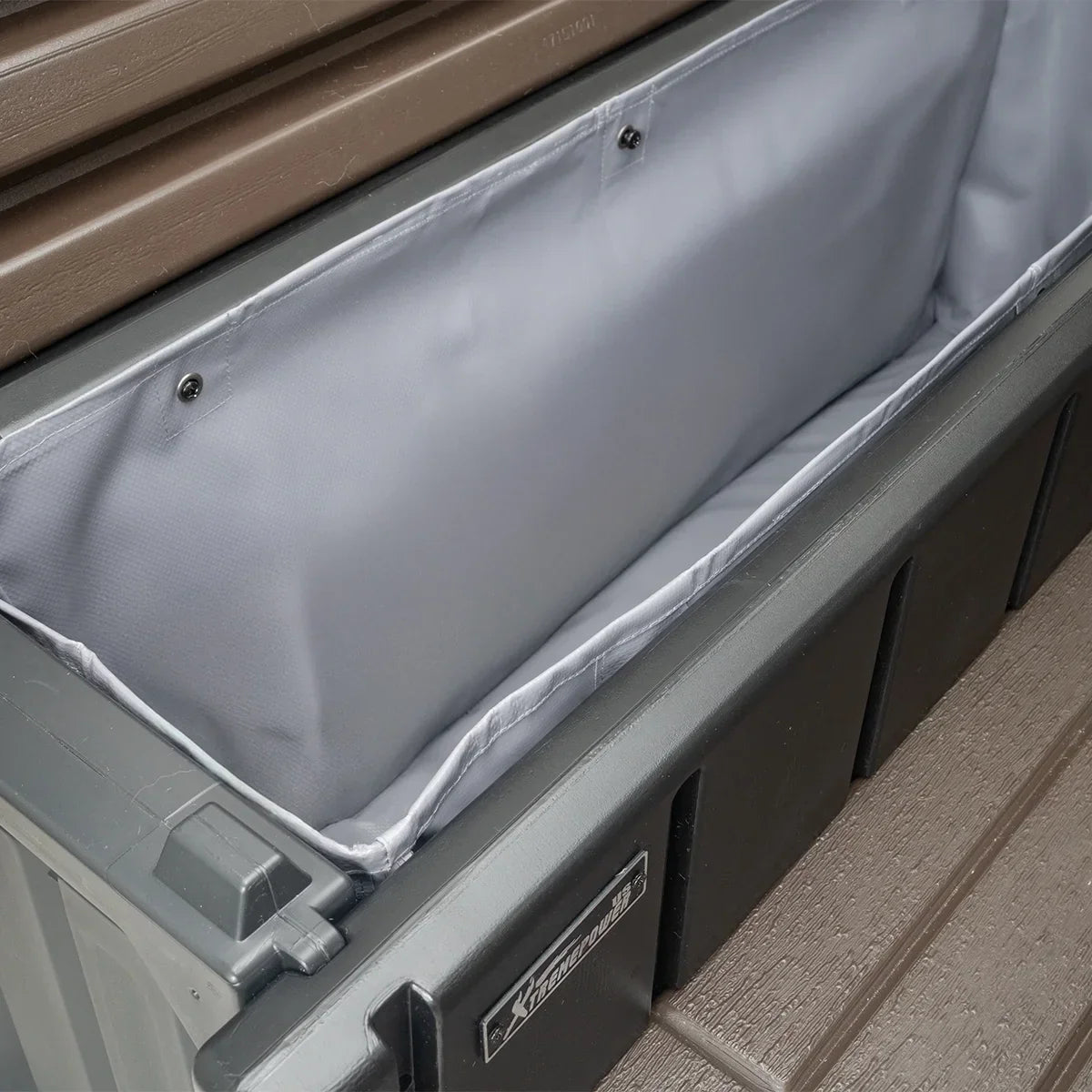 2026 NewXtremepowerUS Hot Tub Steps With Storage, Spa Step, 36" Length, Camper/Deck Steps, Anti-Slip Brown