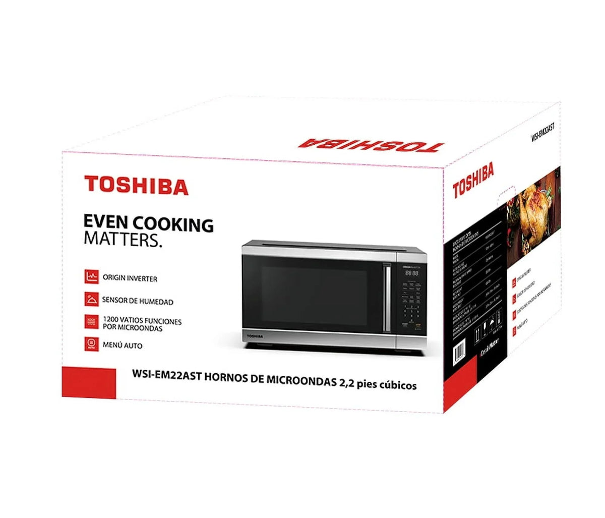 2026 NewToshiba 2.2 cu. ft. 24.4'' Microwave Oven in Stainless Steel
