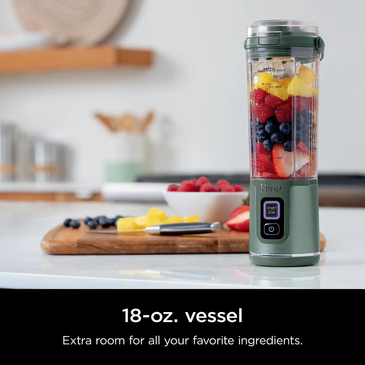 2026 NewNinja Blast Portable Blender, Cordless, 18oz. Vessel, Personal Blender for Shakes & Smoothies, BPA Free, Leakproof Lid & Sip Spout, USB-C Rechargeable, Dishwasher Safe Parts, Metallic Purple,