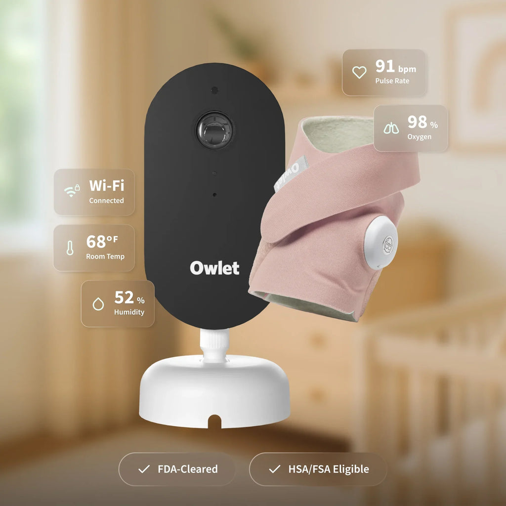 2026 NewOwlet Dream Duo (3rd Gen) �C FDA-Cleared, All-in-One Smart Baby Monitoring with Sock & 2K HD Cam
