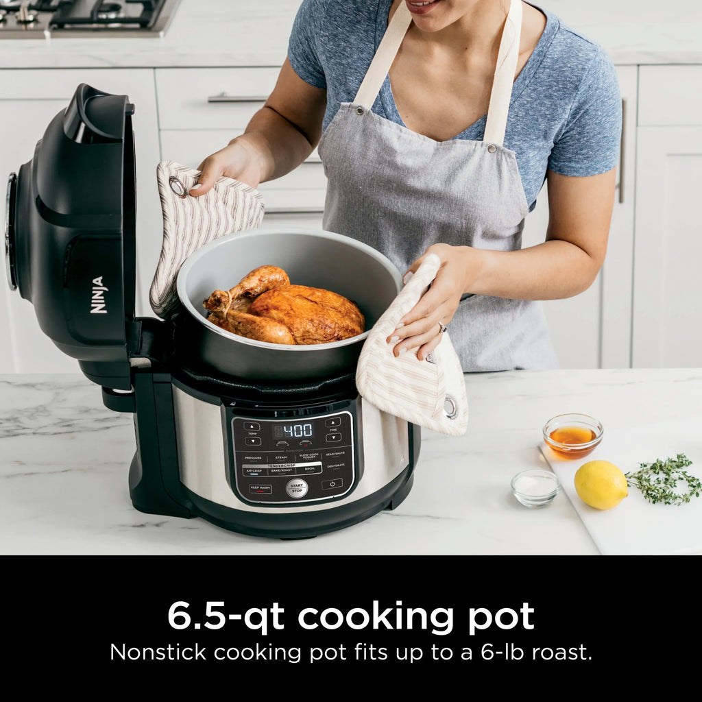 2026 NewNinja Foodi 10-in-1 Multi-Cooker, 6.5 Quart, Pressure Cooker & Air Fryer, Stainless Steel, OS300