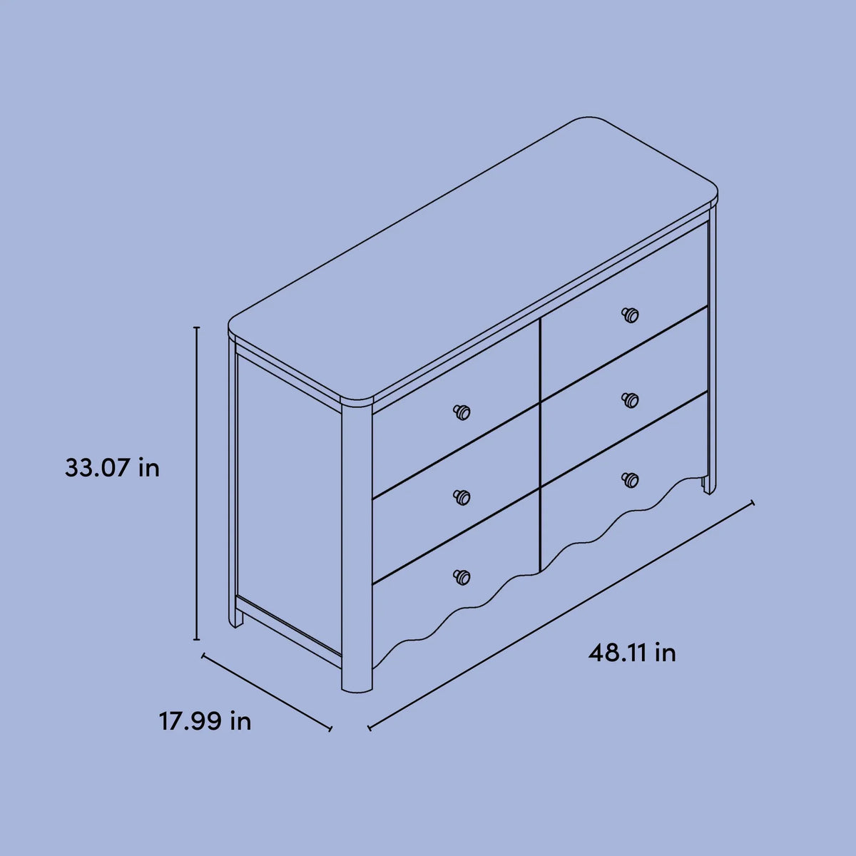 2026 NewStorkcraft Casablanca 6 Drawer Nursery Dresser, Sage