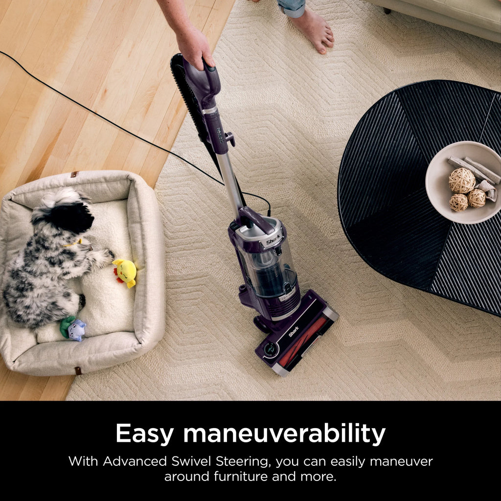 2026 NewShark Upright Vacuum, Lift-Away, Pet Friendly, Bagless, PowerFins HairPro & Odor Neutralizer Technology, Hard Floor and Carpet, Self Cleaning Brushroll, Anti Allergen &Swivel Steering, ZD550, Purple