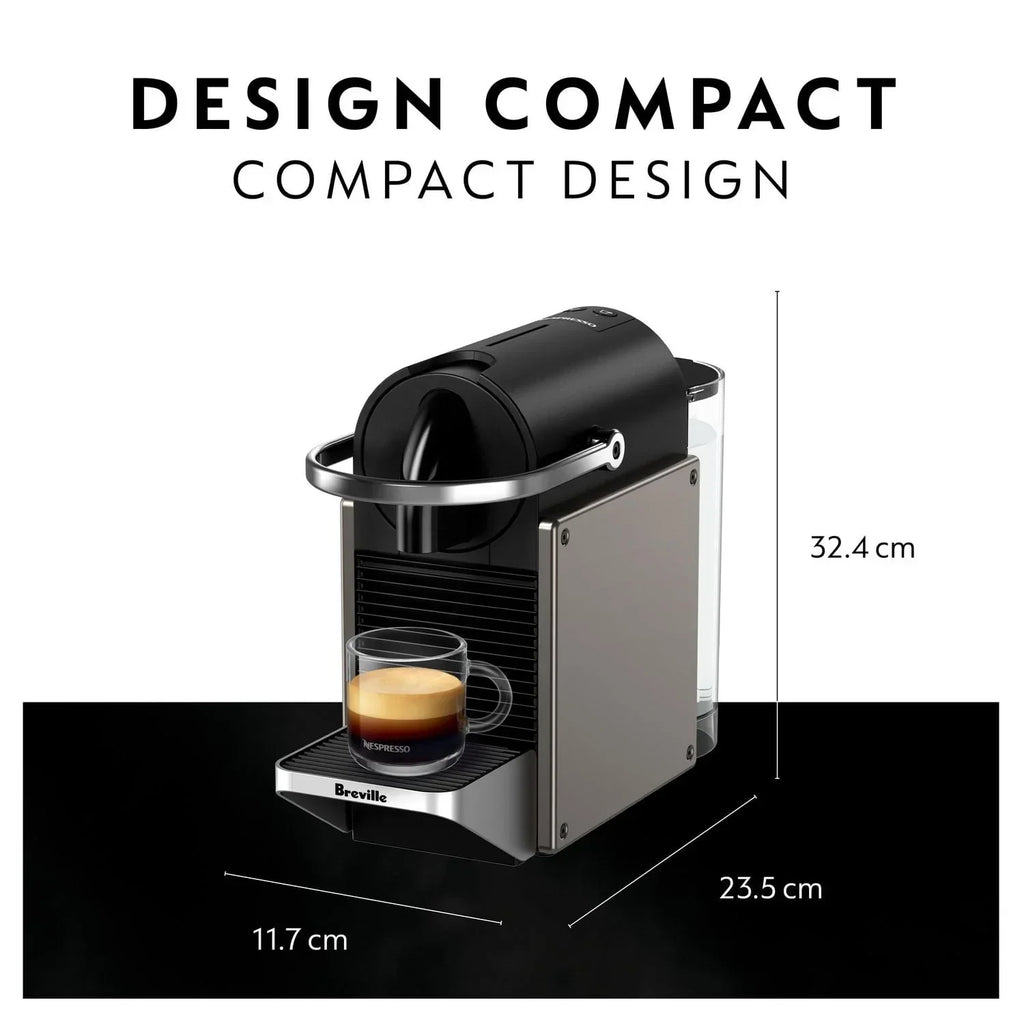 2026 NewNespresso Pixie Espresso Machine by Breville, Titan - BEC440TTN