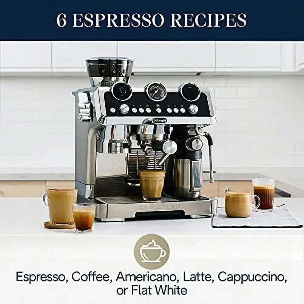 2026 NewDe'Longhi EC9665M La Specialista Maestro Espresso Machine, Stainless Steel, Silver,Black