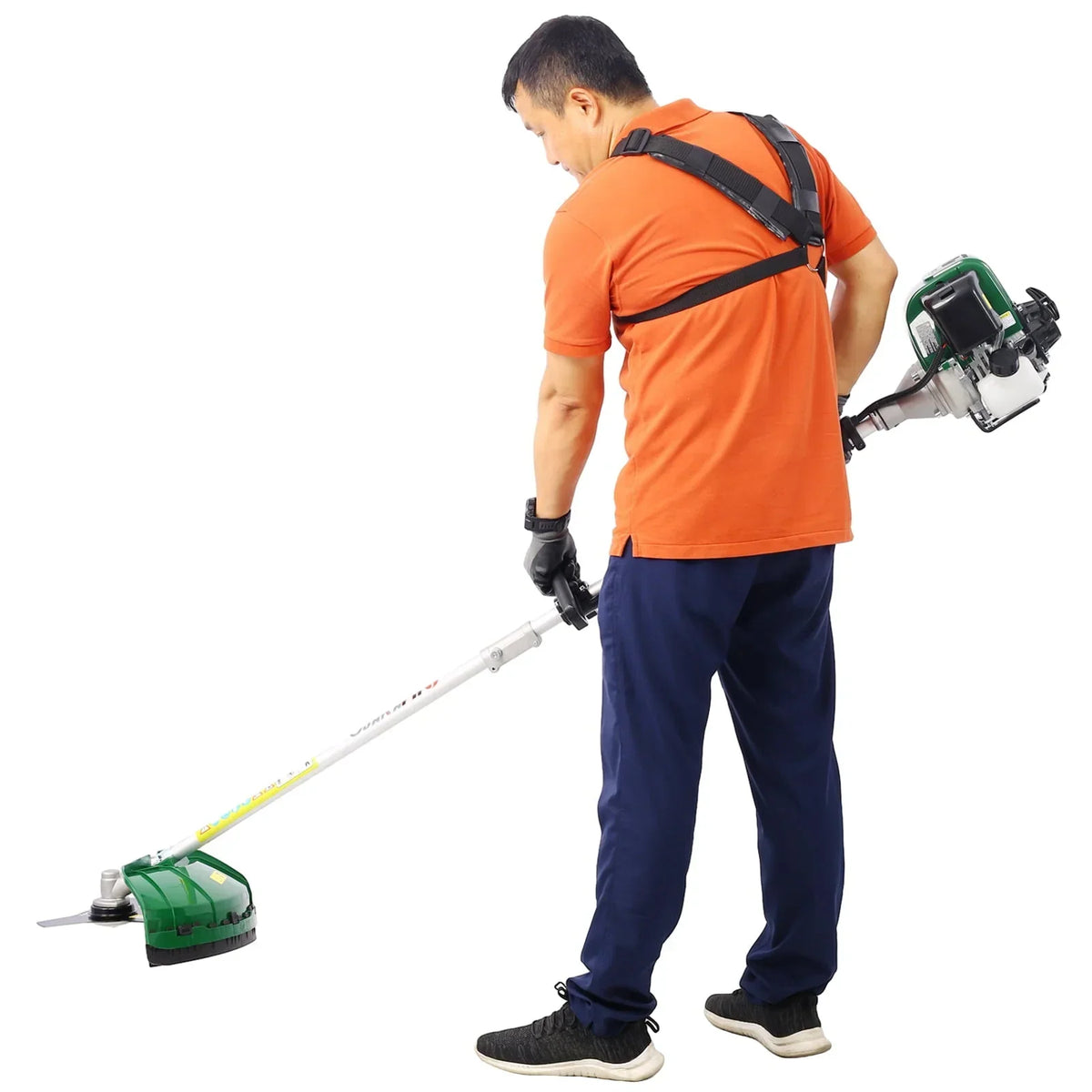 2026 New4 in 1 Multi-Functional Trimming Tool, 31CC 4-Cycle Garden Tool System with Gas Pole Saw, Hedge Trimmer, Grass Trimmer, and Brush Cutter EPA Compliant, Green