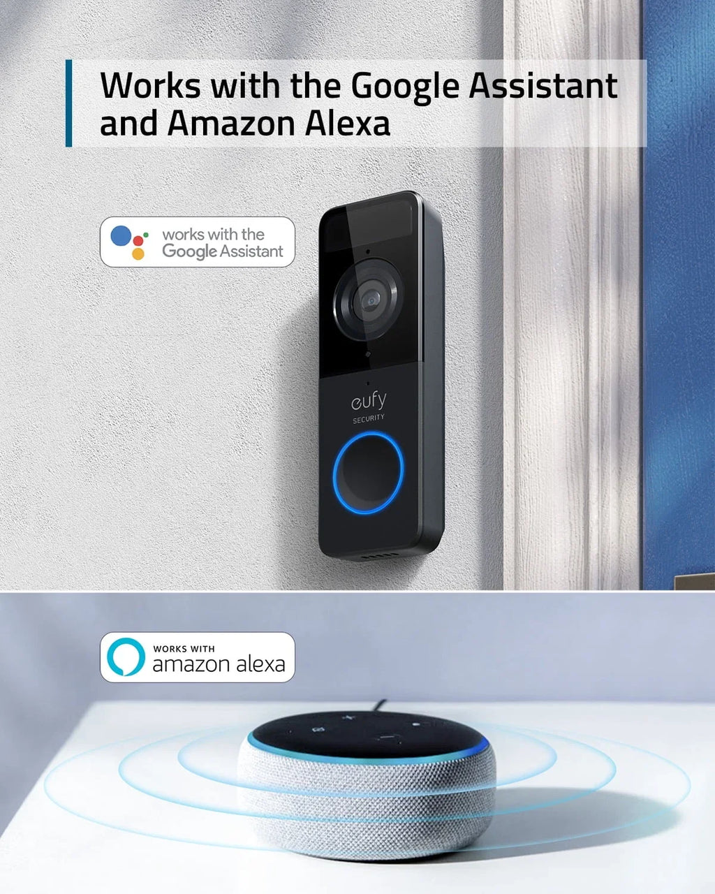 2026 Neweufy Wireless 1080p Video Doorbell with Chime, Locally Stored Data