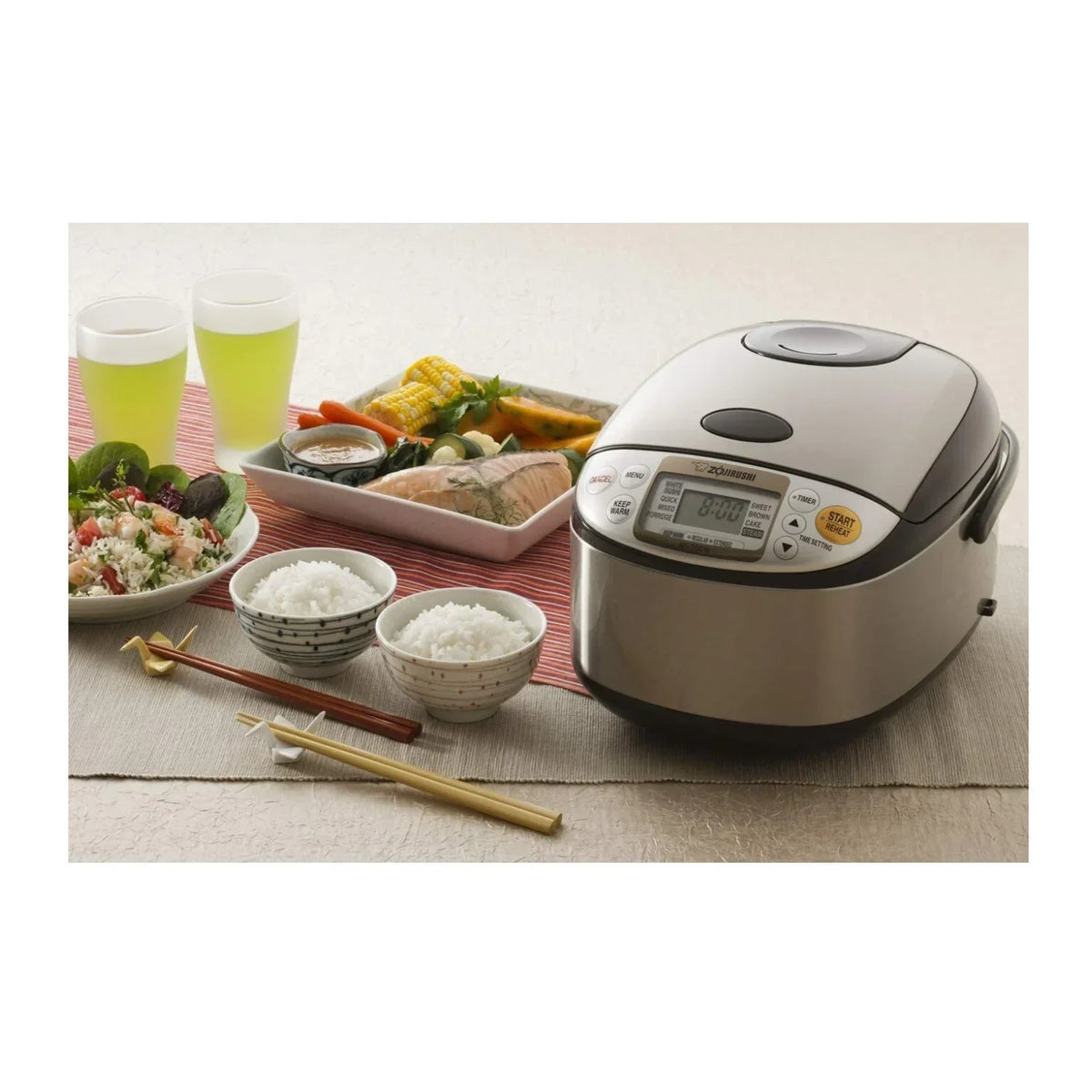 2026 NewZojirushi Micom Rice Cooker and Warmer (5.5-Cup/ Stainless Brown) with Bowl and Spoon