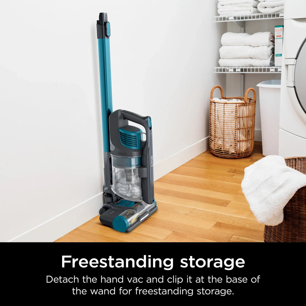 2026 NewShark Pet Pro Bagless Cordless Stick Vacuum, Carpets and Hardfloors, Powerfins Brushroll, No Hair Wrap, Up to 40 Min Runtime, XL Dust Cup, IZ240 Teal
