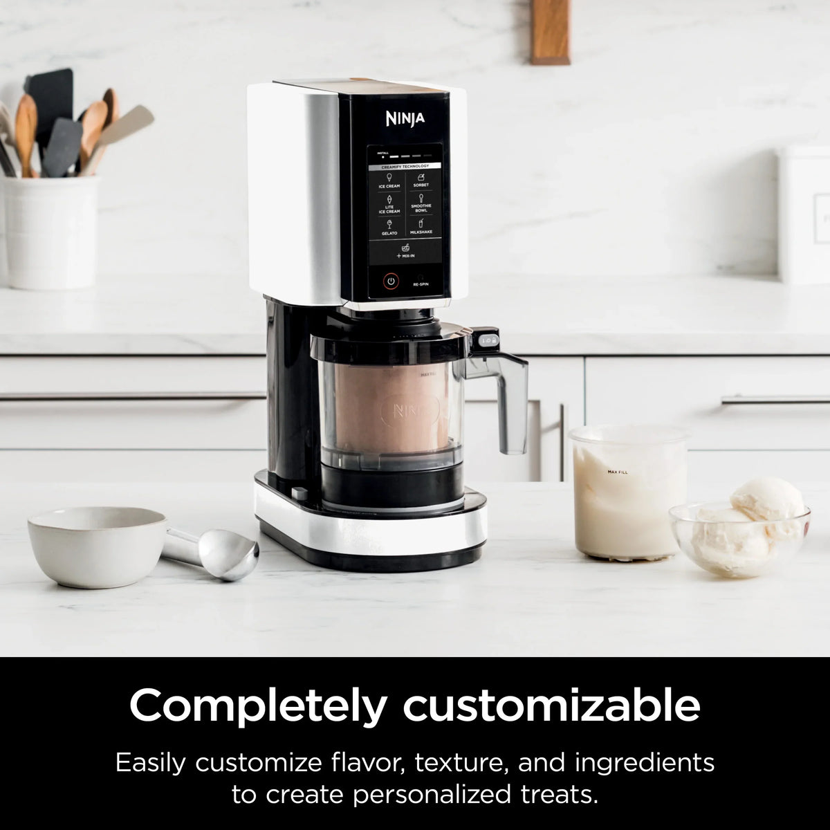 2026 NewNinja. CREAMi., Ice Cream Maker and Frozen Treat Maker with 7 One-Touch Programs, NC300WMWH